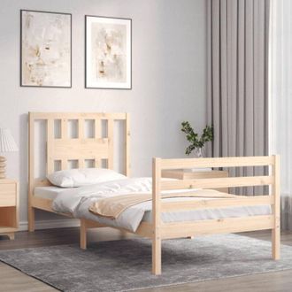 vidaXL Bed Frame without Mattress 90x200 cm Solid Wood vidaXL
