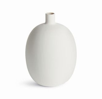 Napa Home & Garden Barclay Butera Sandbar Vase Medium - White/Taupe Stoneware at Nordstrom