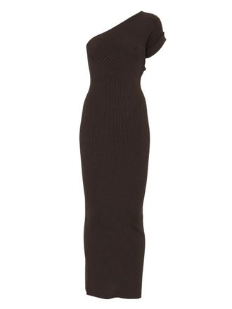 Max Mara Arda maxi dress - women - Viscose/Polyester - L - Brown