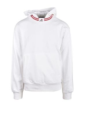 Diesel White Cotton Crew Neck Sweatshirt