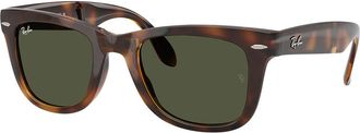 Ray-Ban RB4105 Folding Wayfarer 710/31 Mens Sunglasses Tortoiseshell Size 50