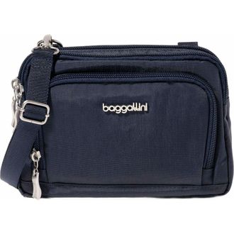 Baggallini Trifecta RFID Wallet Crossbody Bag in French Navy at Nordstrom