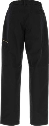 Versace Black Exterior: Cotton Pantaloni Trousers