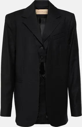 Aya Muse Tio oversized wool blazer
