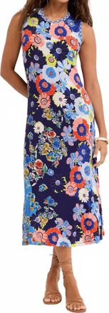 Johnny Was Janie Favorite Crew Neck Tank Dress In Tiana Scarf