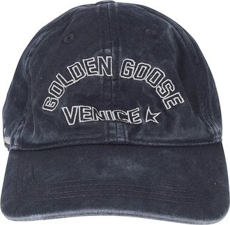Golden Goose Journey Baseball Cap - Heren - Petten - Blauw - ONE Size - Katoen - Accessoires