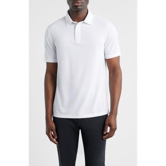 G/Fore Essential Performance Piqu&eacute; Golf Polo in Snow at Nordstrom, Size Xx-Large