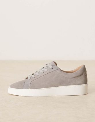 Noak Made In Portugal - Sneakers in camoscio grigie stringate-Grigio