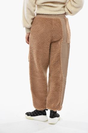 Stella McCartney Pantaloni KARA in Pile con Elastico in Vita e Tasca Oversize Stella McCartney