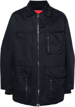 Ferrari quilted cargo coat - men - Cotton/Polyester/Cupro/Polyamide/Spandex/Elastane - 46 - Blue