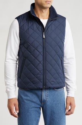 Brooks Brothers Water Repellent Diamond Quilted Vest in Navy Blazer at Nordstrom Rack, Size Xx-Large