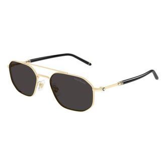 Montblanc Sunglasses, male, Yellow, Size: 55 MM Meisterstuck Mb0481S Sunglasses