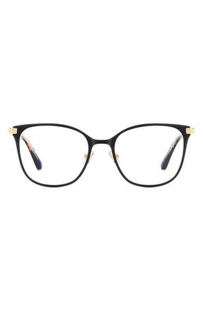 Kate Spade New York terriann 51mm square optical glasses in Black at Nordstrom