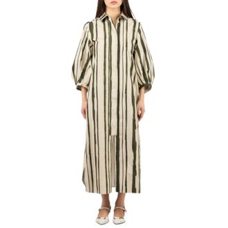 Max Mara Dames, Jurken, Veelkleurig, Maat: 2XS Katoen