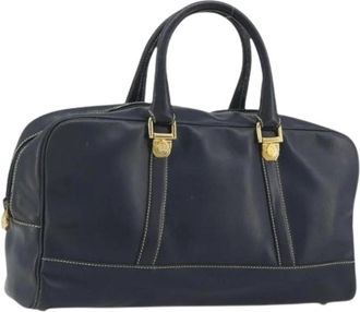 Loewe Pre-owned Hand Bag - Dames - Vintage Handtas - Blauw - ONE Size - Leer - Vintage
