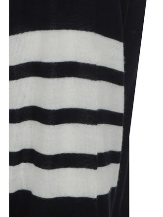 Thom Browne Mens Cardigan Navy Fleece Wool Sweater
