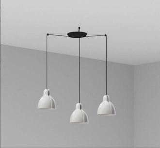 Faro Barcelona Venice 3l, Lampada A Sospensione Per Interni, Faro Barcelona - Corpo: Bianco