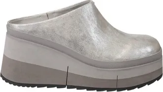 Naked Feet WomenS Coach Clog Shoes In Silver