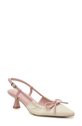 Nicole Miller Slingback Pump in Beige/Dusty Pink at Nordstrom Rack, Size 7.5