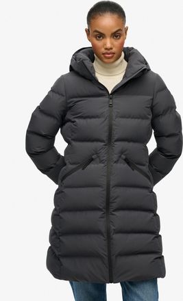 Superdry Steppjacke SUPERDRY CITY MID PADDED JACKET, Damen, Gr. XXL, ebony, Steppware, Obermaterial: 100% Polyester, unifarben, relaxed fit Po-bedeckend, Jacke