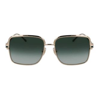 Ferragamo Green Gradient Square Ladies Sunglasses SF317S 750 57