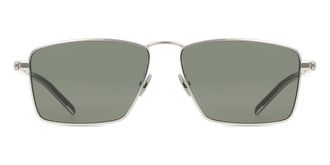 Saint Laurent SL 700 002 Womens Sunglasses Silver Size 57