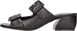 Sergio Rossi SI Rossi Mule - Dames - Muiltjes - Zwart - 37 EU - Leer - Schoenen