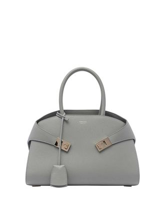 Ferragamo Hug small grey handbag