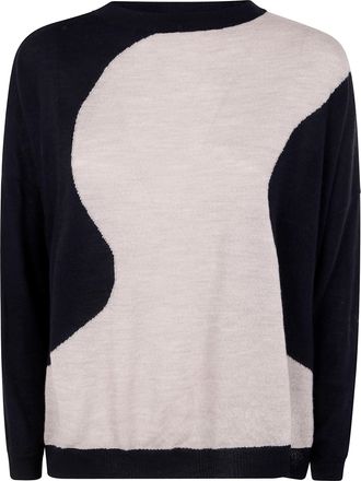 Knit Knit Short Sweater Embroidered