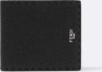 Fendi Cartera bifold de piel grabada