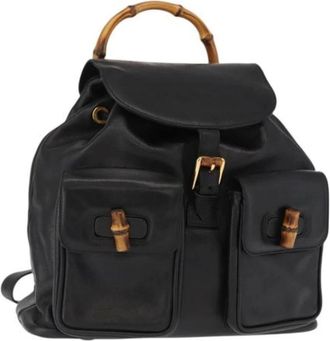 Gucci Pre-owned Backpacks, female, Black, Size: ONE SIZE Pre-owned Backpack