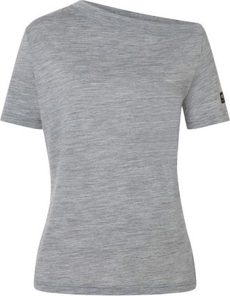 super.natural Drop Shoulder Tee Merinoshirt f&uuml;r Damen | grau