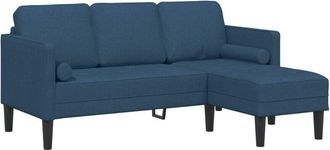 vidaXL Sofa Set Blue 173 x 131 x 67 cm Fabric Vidaxl