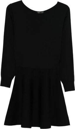 Roberto Collina Long-Sleeved Wool Flared Dress