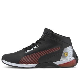 Puma Scuderia Ferrari x Kart Cat X Mid Black Rosso Corsa 306549-01