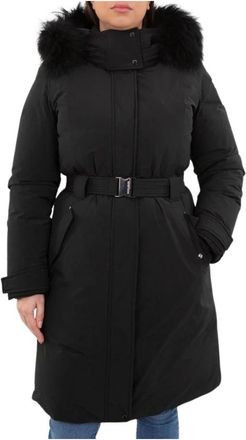 Woolrich Mahan Parka in zwart - Dames - Parka Jassen - Zwart - XL - Jassen