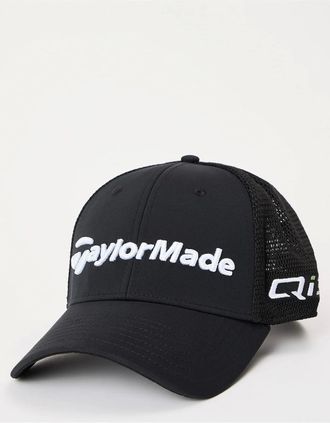 TaylorMade Taylormade Mens Wordmark Logo Print Trucker Cap - Black - Size: SML/MED