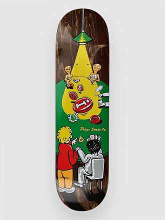 Polar Skate Co. Oski Poker Face (Short) 8.125 Skateboard Deck patroon