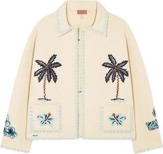 Alanui Remember Me Jacket - Dames - Zomerjassen - Beige - M - Wol - Jassen