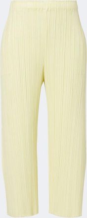Pleats Please Issey Miyake Monthly Colors: July pleated wide-leg pants