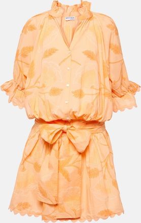 Juliet Dunn Floral cotton shirt dress