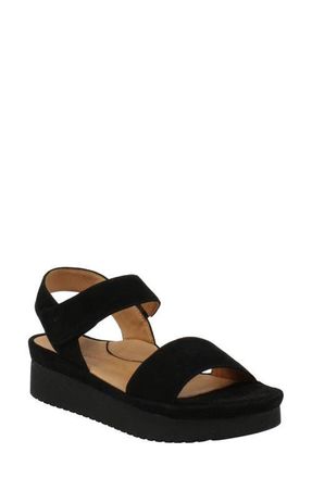 L'Amour Des Pieds Abrilla Platform Sandal in Black Suede at Nordstrom, Size 5.5