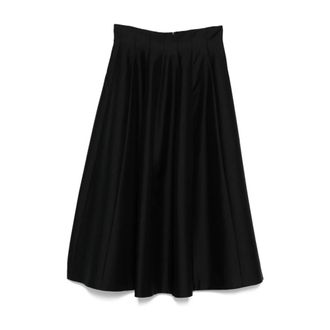 Alberta Ferretti Rokken, Dames, Zwart, S, Wol, Midi Rok