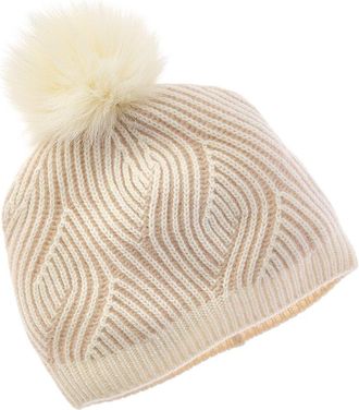 Sofiacashmere Sofiacashmere Traveling Rib Cashmere Hat