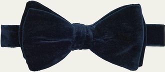 Ralph Lauren Purple Label Mens Solid Cotton Bow Tie