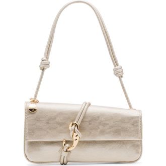 Dolce Vita Alice Lizard Embossed Faux Leather Shoulder Bag in Platino at Nordstrom