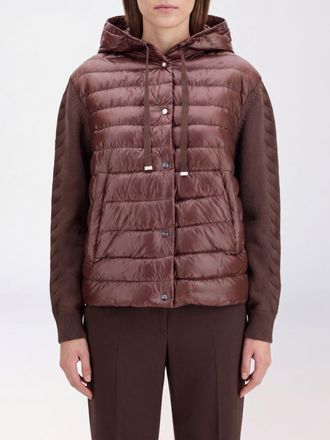 Herno Short Waterproof Nylon Down Jacket with Hood and Ribbed Cuffs
