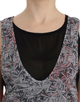 Costume National Womens Black Sleeveless Top Polyester