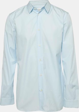 Maison Margiela Maison Martin Margiela Blue Tulle Trim Collar Cotton Shirt