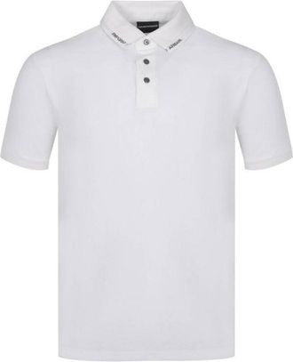 Emporio Armani Jersey Polo Shirt with Logo Collar, Size X-Large